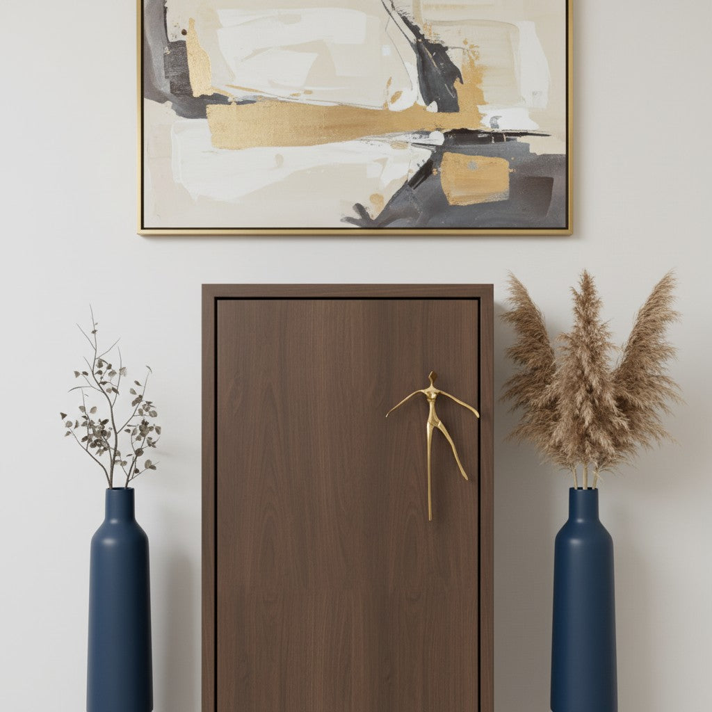 Minimalistische Kastgreep - Messing Zilver Roze - Scandinavisch Design Meubels | Sansoti