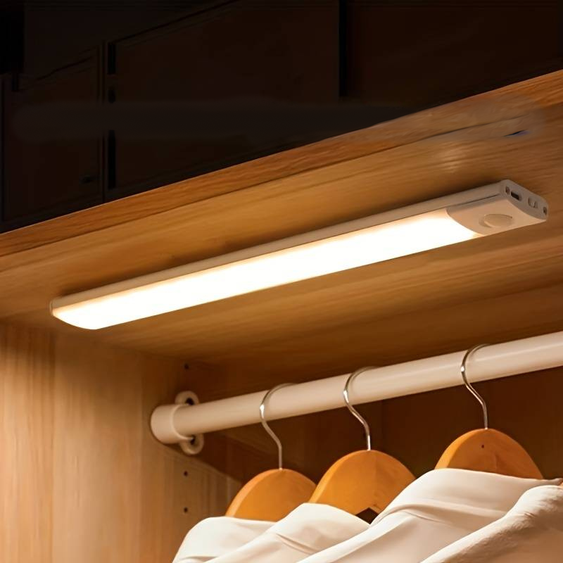 Bewegingssensor Lamp Draadloos ABS Compact Hal Trap Kast Nachtlamp Automatisch Licht USB Oplaadbaar | Sansoti