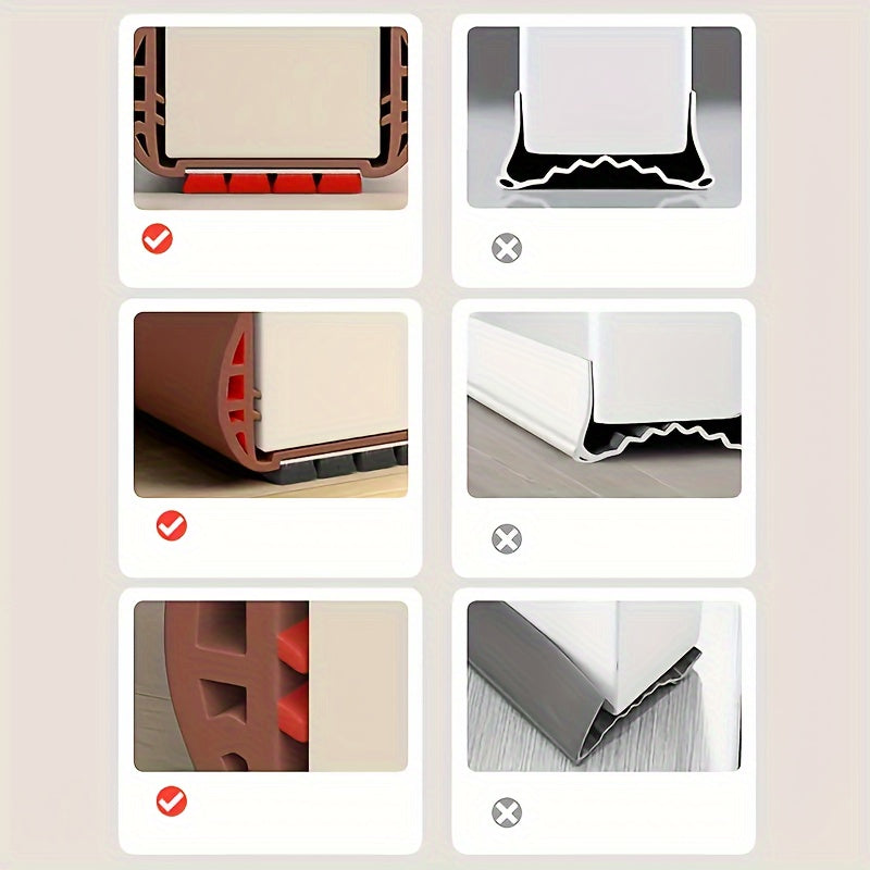 Verstelbare Tochtstrip voor Deur 93cm Polyester Isolatie Energiebesparing Deurstrip Geluiddemper Tochtwering | Sansoti