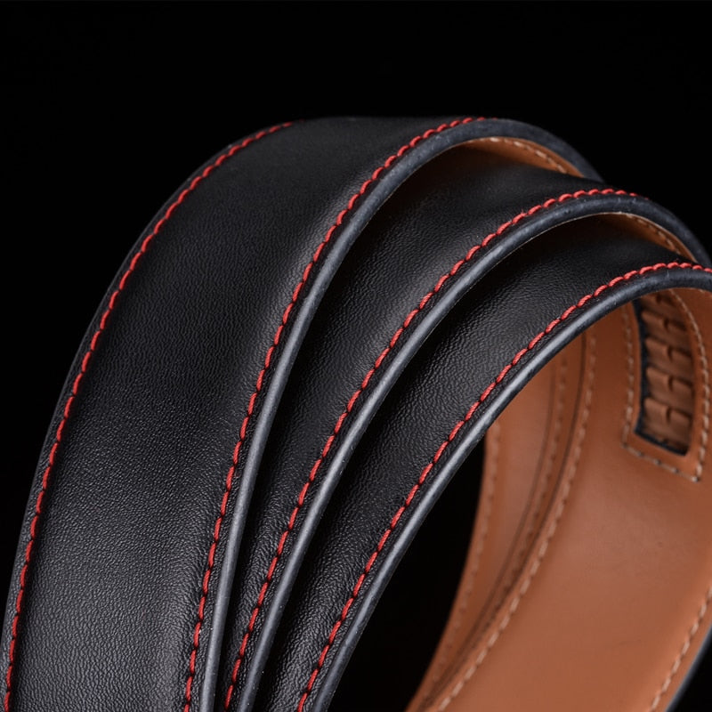 Zakelijke Leren Riem Klassiek 110-130cm Volnerf Rundleer Waterbestendig Kraswerend voor Kantoor Werk | Sansoti