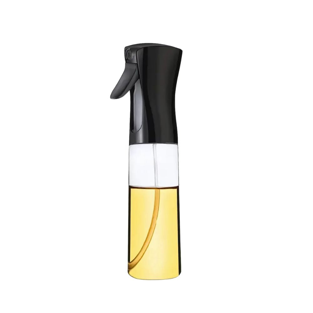 Oliespray Fles Glas 100ml Zwart Keuken Sprayfles Olie Azijn Airfryer BBQ Salade Verstuiver Navulbaar | Sansoti