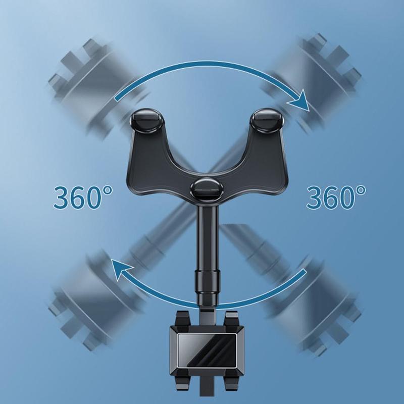 Universele Telefoonhouder voor Achteruitkijkspiegel - 360° Draaibaar - Handsfree Navigatie - Auto Accessoire | Sansoti