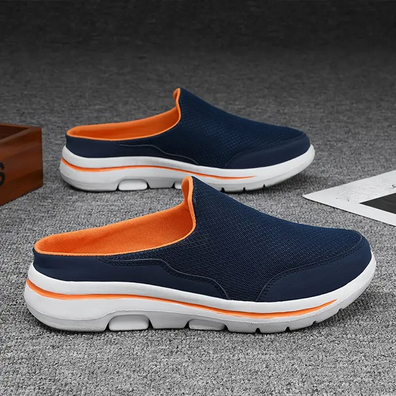 Orthopedische Barefoot Instapschoen Heren Blauw Grijs Beige Zwart Ergonomisch Loopcomfort Breed Wandelen | Sansoti