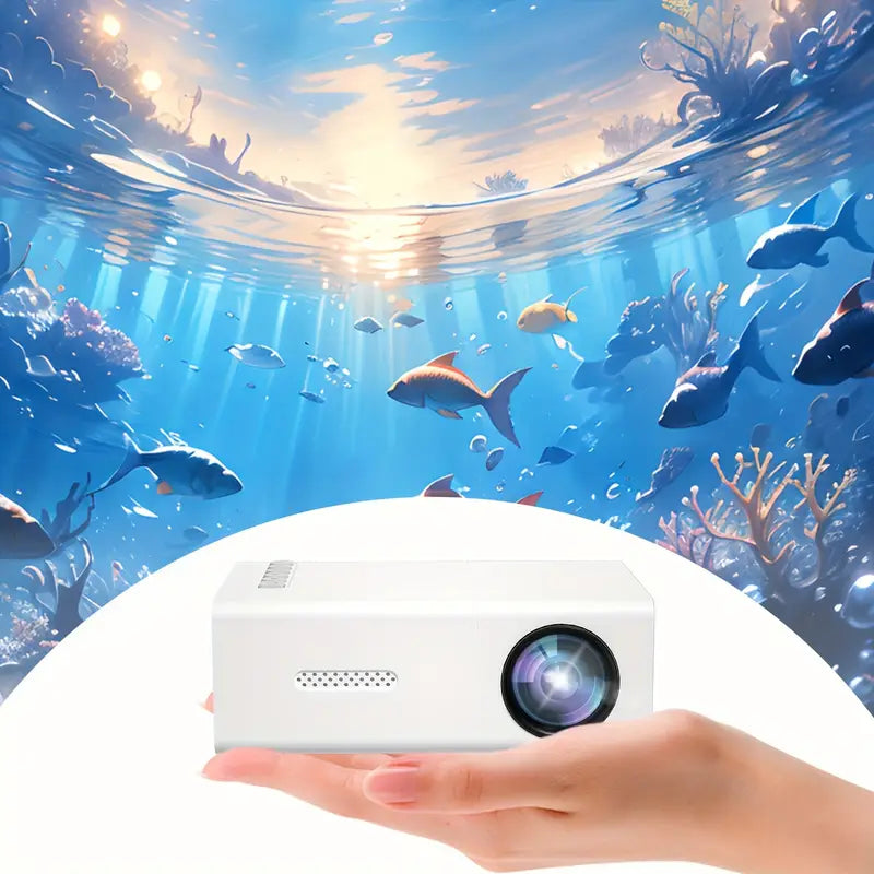 Compacte LED-projector 720P draadloos HDMI USB compatibel thuisbioscoop presentaties kantoor entertainment | Sansoti
