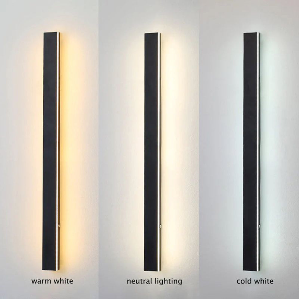 Außenlampe Wandleuchte LED Schwarz Aluminium IP65 30-200cm Modern | Restfield
