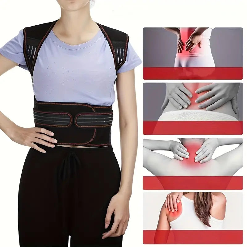 Magnetische Rugbrace met Infrarood Therapie voor Lumbale Ondersteuning Houding en Rugpijn Verlichting | Sansoti