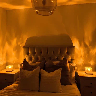 Aurore Projectorlamp Draadloos 16 Kleuren Timer Sfeerlicht Slaapkamer Nachtkastje Afstandsbediening Dimbaar | Sansoti