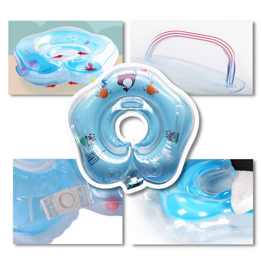 Baby Zwemkraag voor Nekondersteuning 6-24 Maanden Veilig Drijven PVC | Sansoti