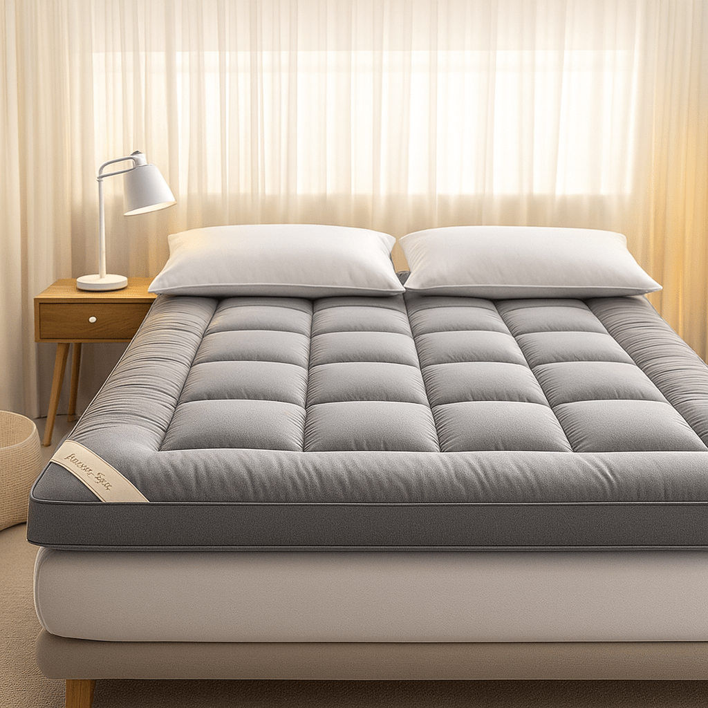 Bambus Matratzen Topper Holzkohle Hypoallergen 1000GSM 5cm Dick Kühlend Antibakteriell Atmungsaktiv | Restfield