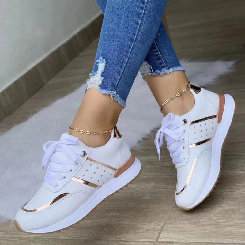 Dames Sneakers Ademend Comfort Casual Schoenen Elegant Design voor Dagelijks Gebruik Zachte Zool Sportieve Look Moderne Stijl | Sansoti