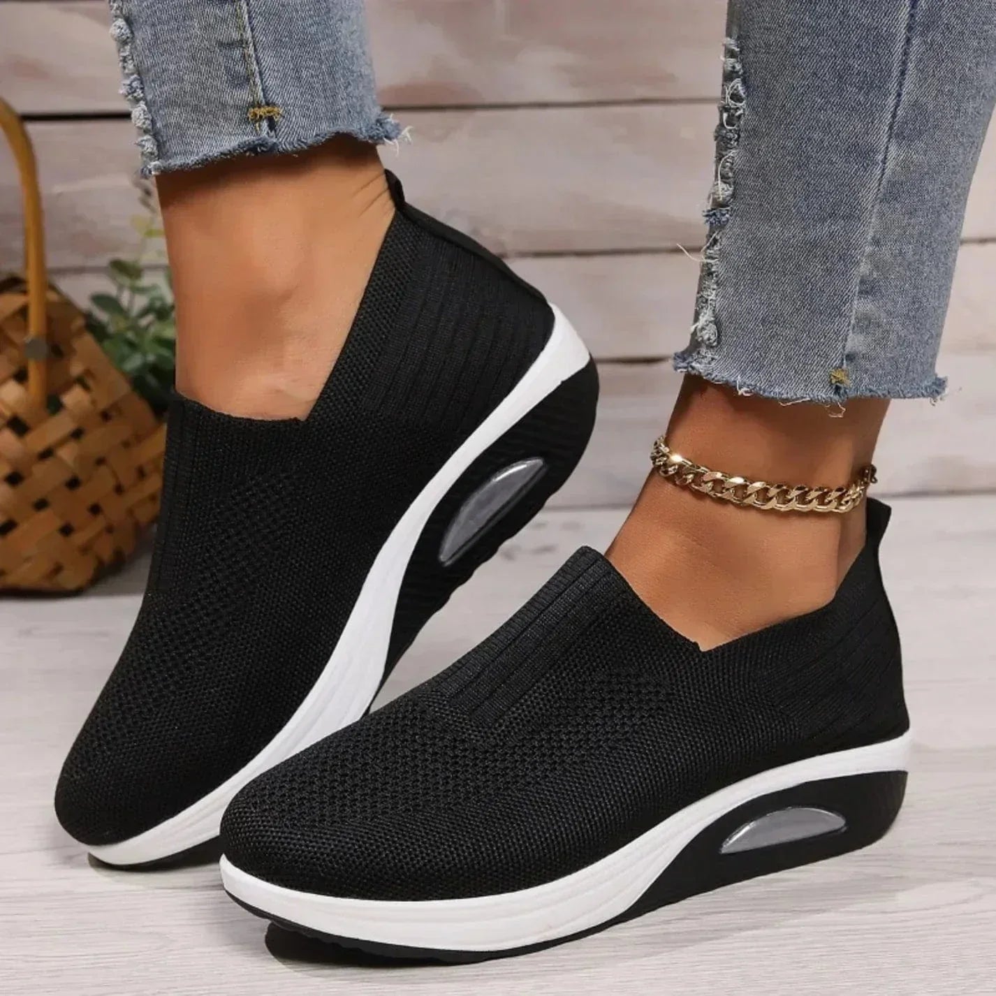 Sportieve Wandelsneakers met Ergonomische Ondersteuning Zwart Wit Marineblauw Beige Grijs Roze Rood Dames Heren Ademend Comfortabel Dagelijks | Sansoti