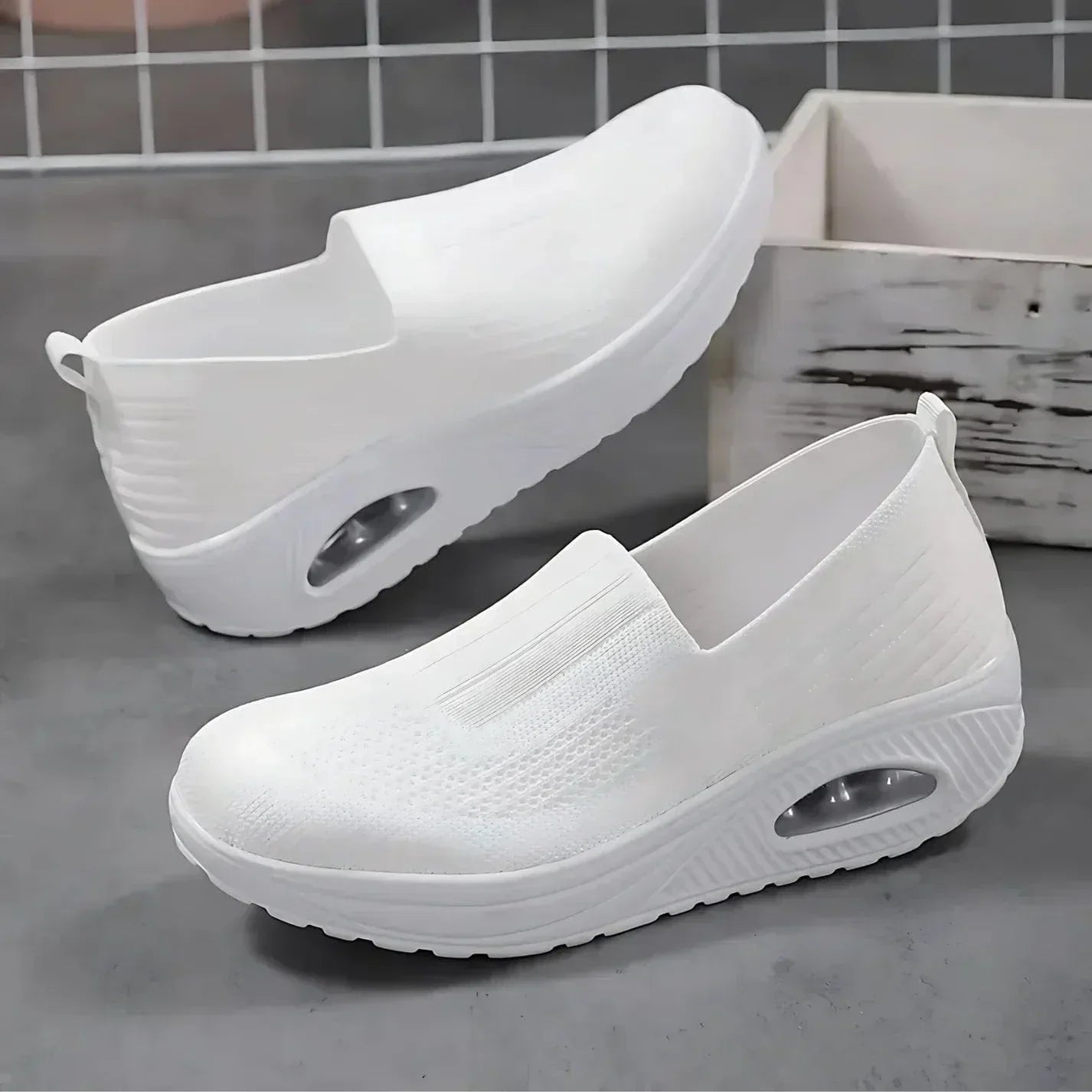 Sportieve Wandelsneakers met Ergonomische Ondersteuning Zwart Wit Marineblauw Beige Grijs Roze Rood Dames Heren Ademend Comfortabel Dagelijks | Sansoti
