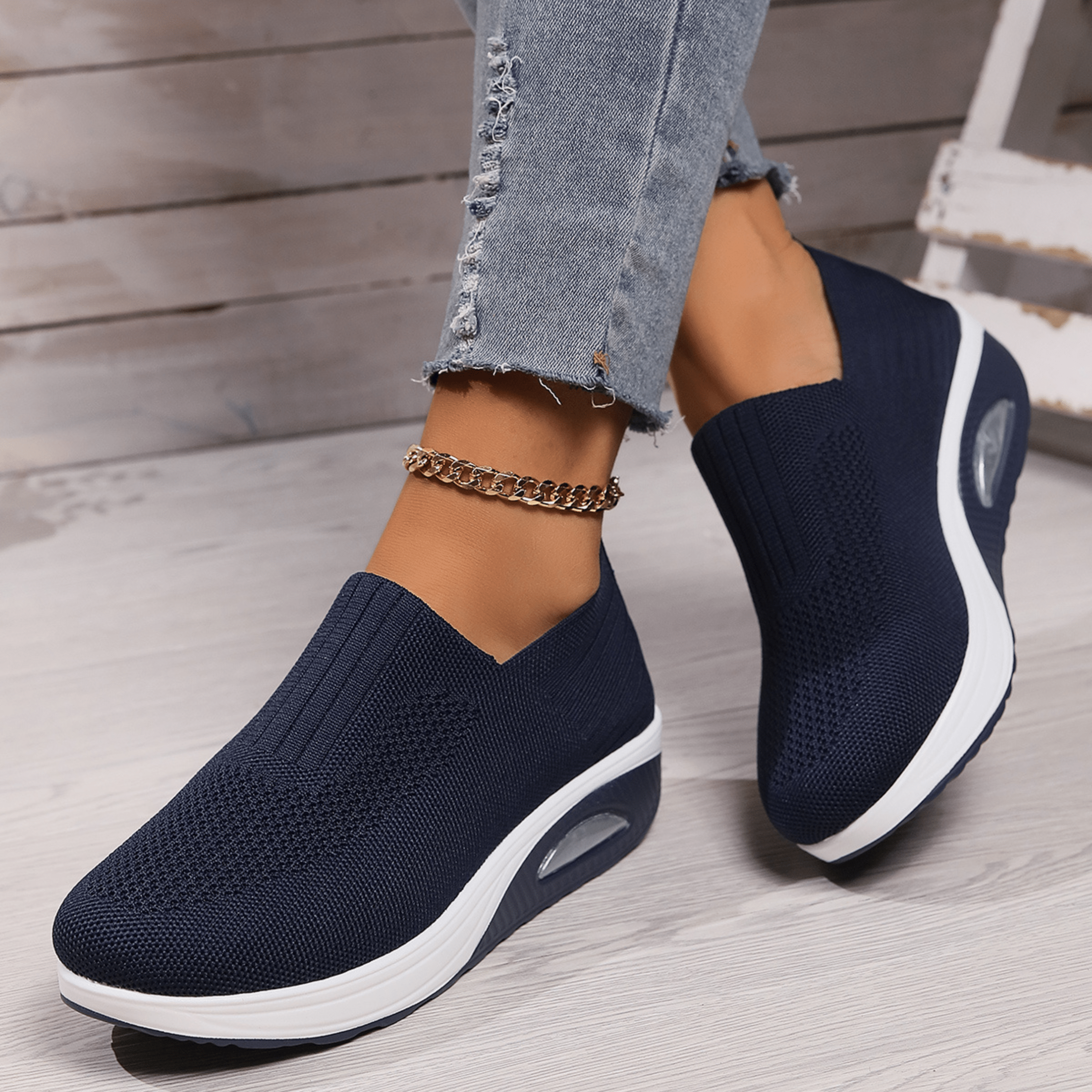 Sportieve Wandelsneakers met Ergonomische Ondersteuning Zwart Wit Marineblauw Beige Grijs Roze Rood Dames Heren Ademend Comfortabel Dagelijks | Sansoti
