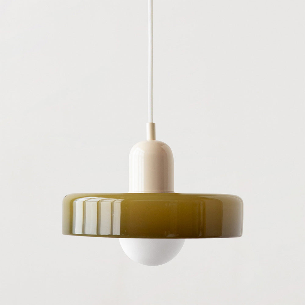 Geometrische Pendelleuchte Farbglas E27 Verstellbar Esstisch Kücheninsel Retro-Design Stimmungsbeleuchtung | Sansoti