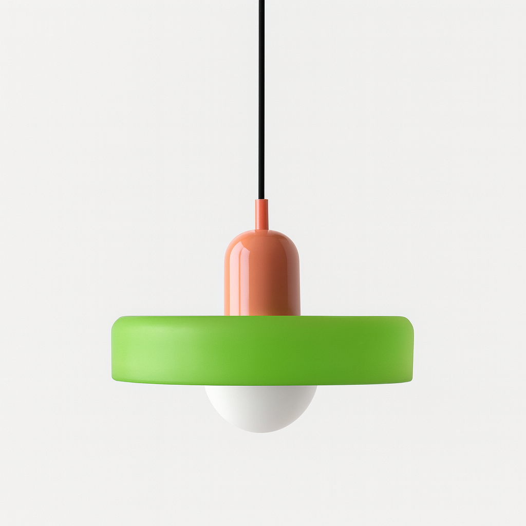 Geometrische Pendelleuchte Farbglas E27 Verstellbar Esstisch Kücheninsel Retro-Design Stimmungsbeleuchtung | Sansoti