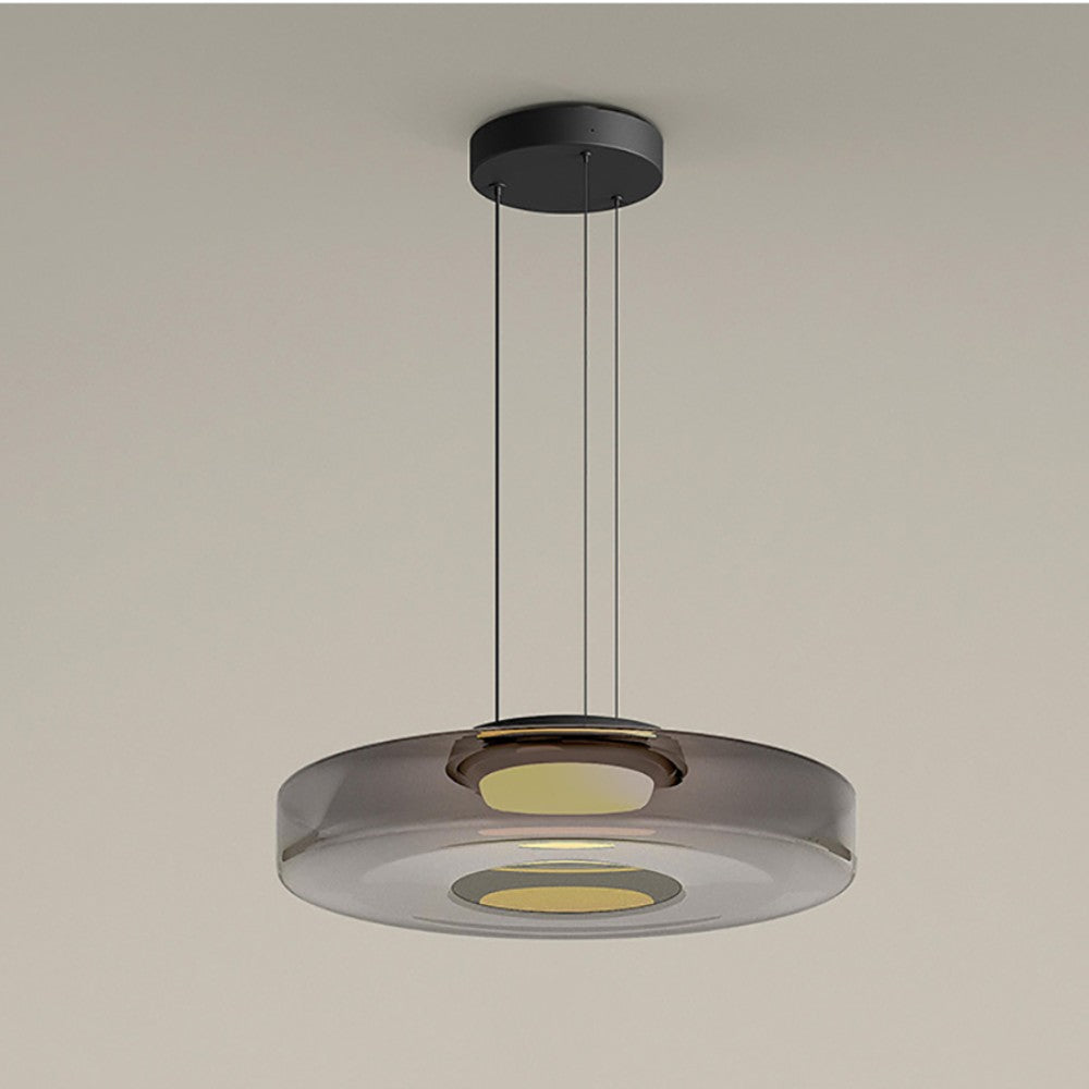 Suspension en verre à plusieurs niveaux, fer, lumière LED chaude, salle à manger, salon, cuisine, design scandinave moderne | Sansoti