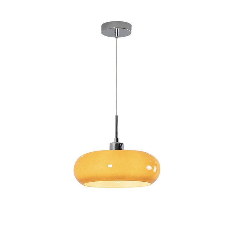Suspension géométrique E27 en verre et métal, 28 cm, salle à manger, salon, réglable, design intérieur moderne et fonctionnel | Sansoti