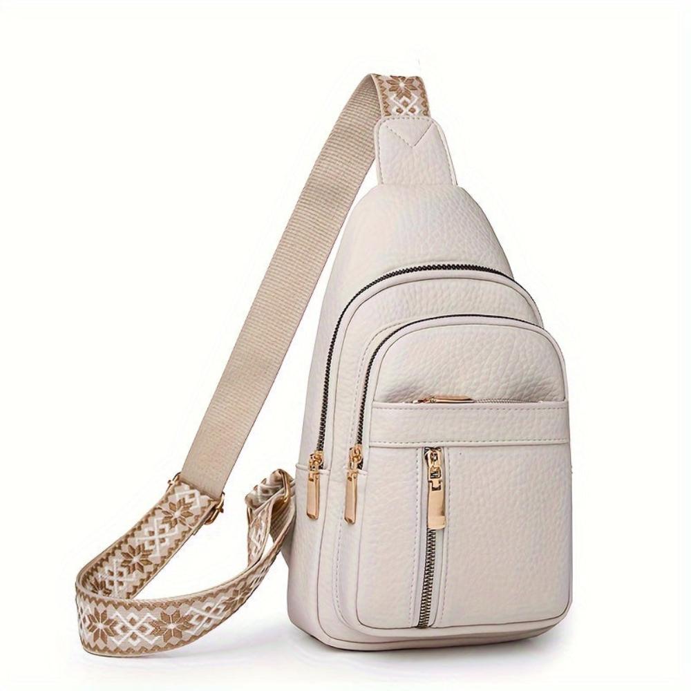 Vintage Crossbody Schoudertas Leer met Vakken voor Vrije Tijd Sport Retro Dagelijks Gebruik Dames Handtas | Sansoti