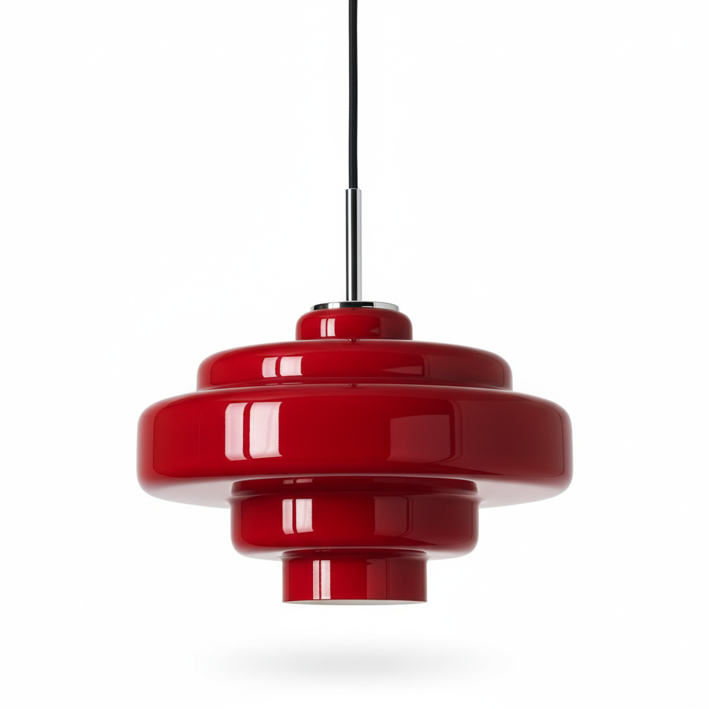 Gekleurde Glazen Hanglamp met Verstelbare Ophanging – Moderne Lichtpunt voor Eetkamer Keuken Woonkamer | Sansoti