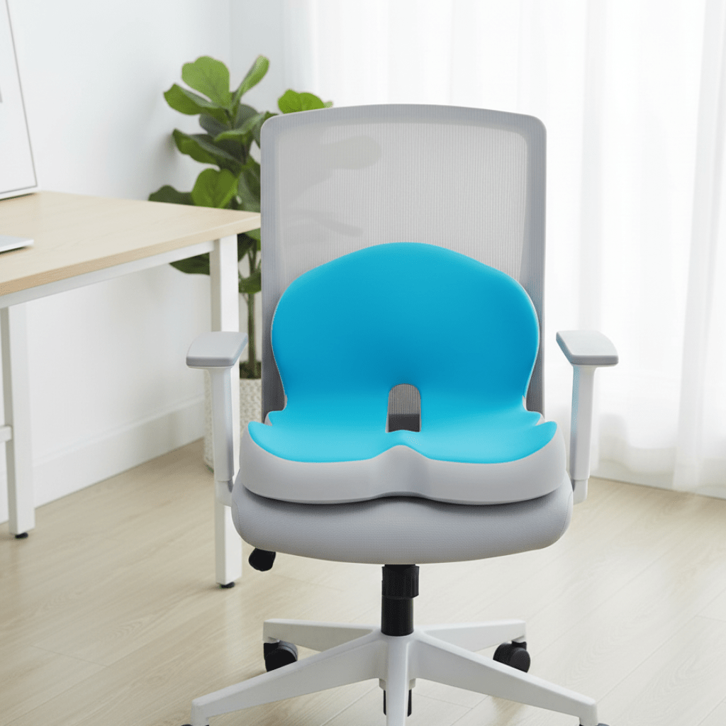 Coussin de Siège Ergonomique en Mousse à Mémoire de Forme pour Soutien du Dos & de la Posture | Restfield Ergo