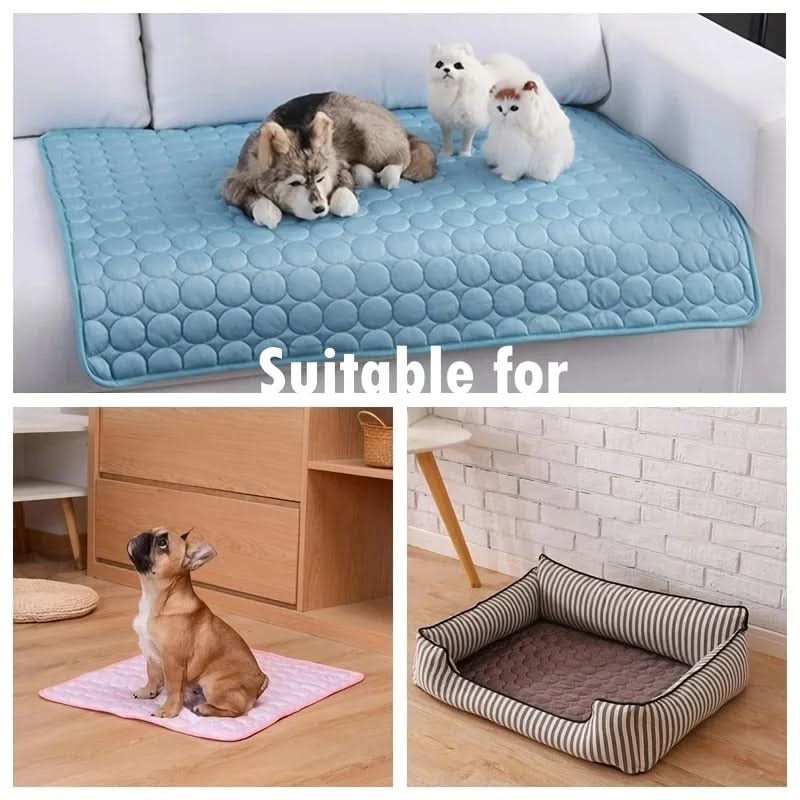 Tapis rafraîchissant pour animaux, couverture d’été pour chien et chat, coussin de repos rafraîchissant et respirant, tapis matelassé rafraîchissant, 6 couleurs | Sansoti