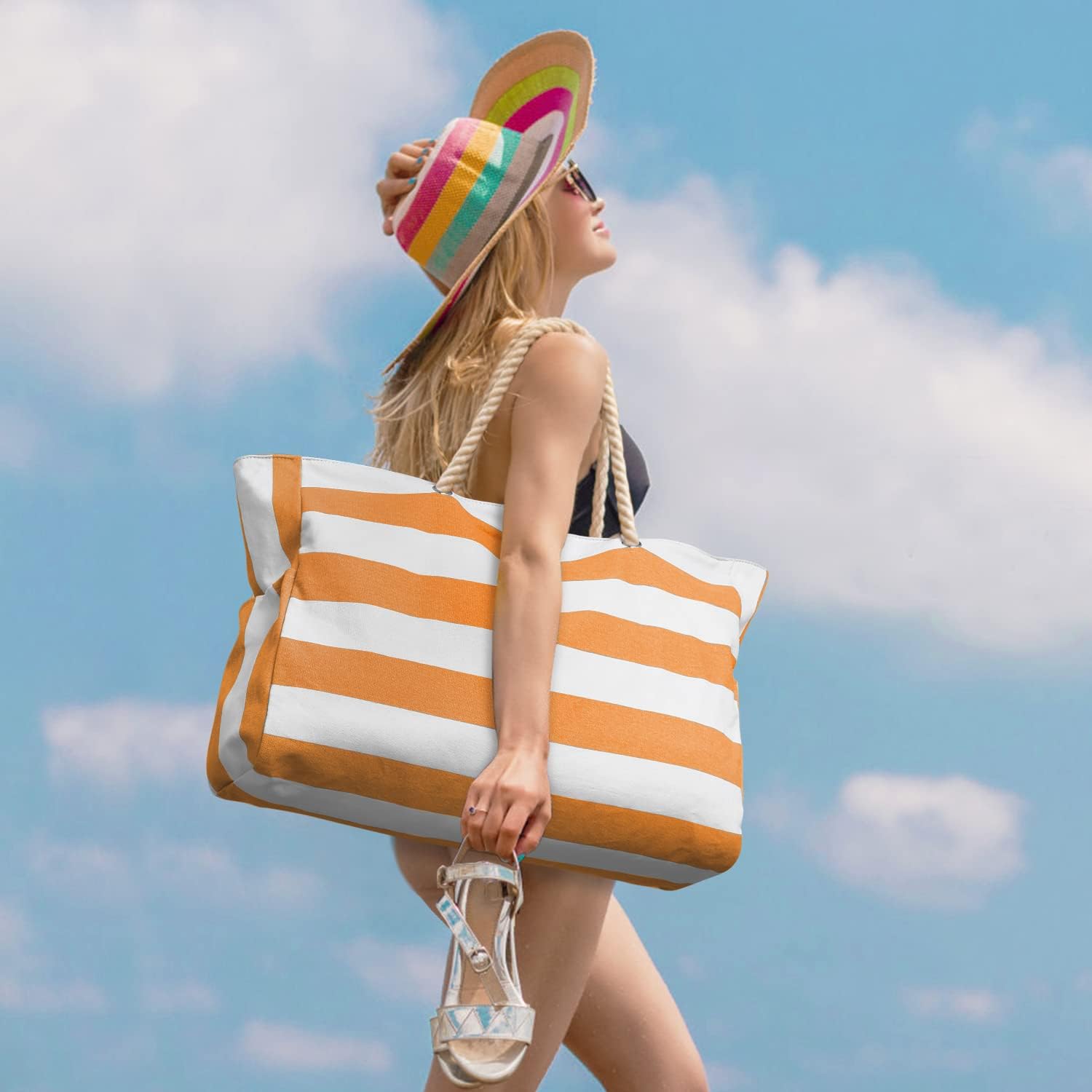 Waterbestendige Strandtas Oversized met Zandwerende Binnenvulling – Perfecte Zomertas voor Strand, Zwembad en Reizen | Sansoti