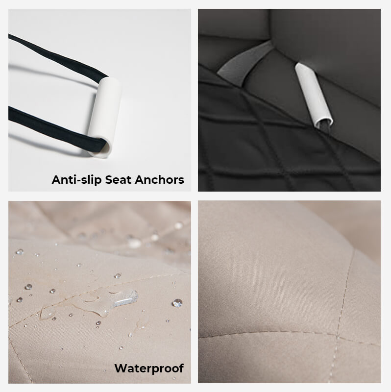Hondenmand Autostoel Waterafstotend met Antislip Bodembescherming Luxe Zitkussen voor Auto Hond Reizen | Sansoti