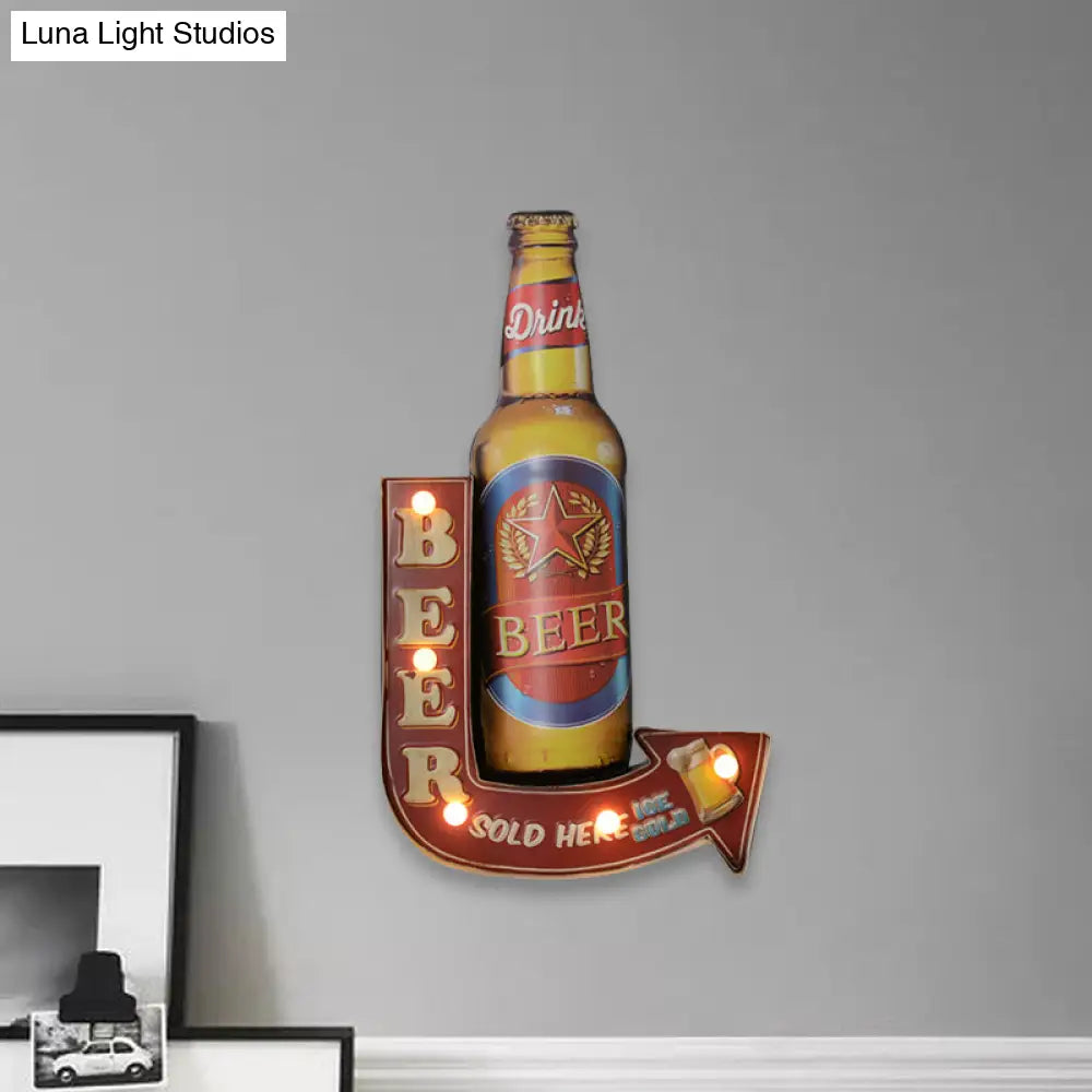 Wandlamp LED Flush Mount met Batterijvoeding – Modern Metalen Nachtlampje in Zwart, Roze-Rood & Blauw-Geel | Sansoti