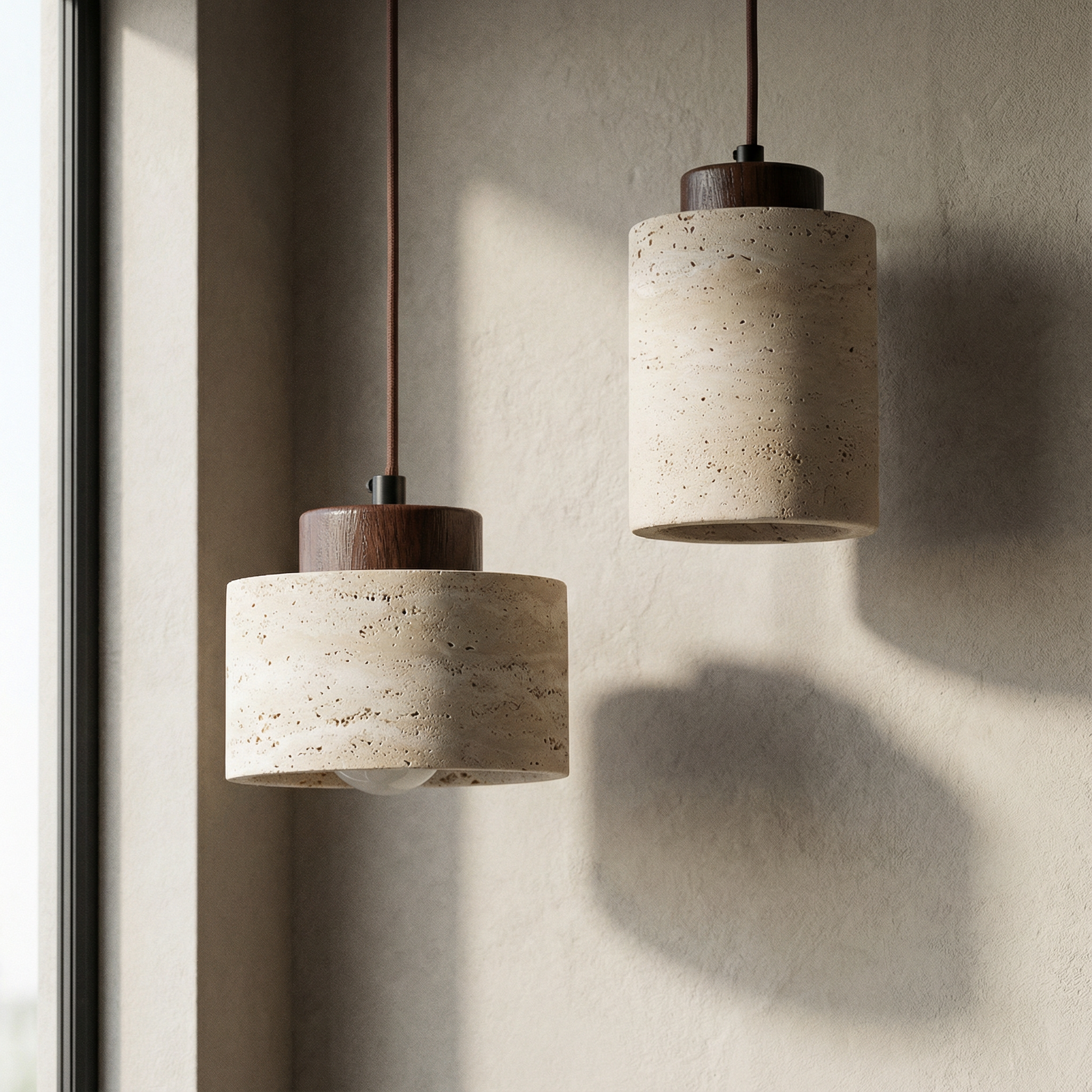 Vidar – Moderne Stenen Hanglamp met Natuurlijke Textuur | Sansoti