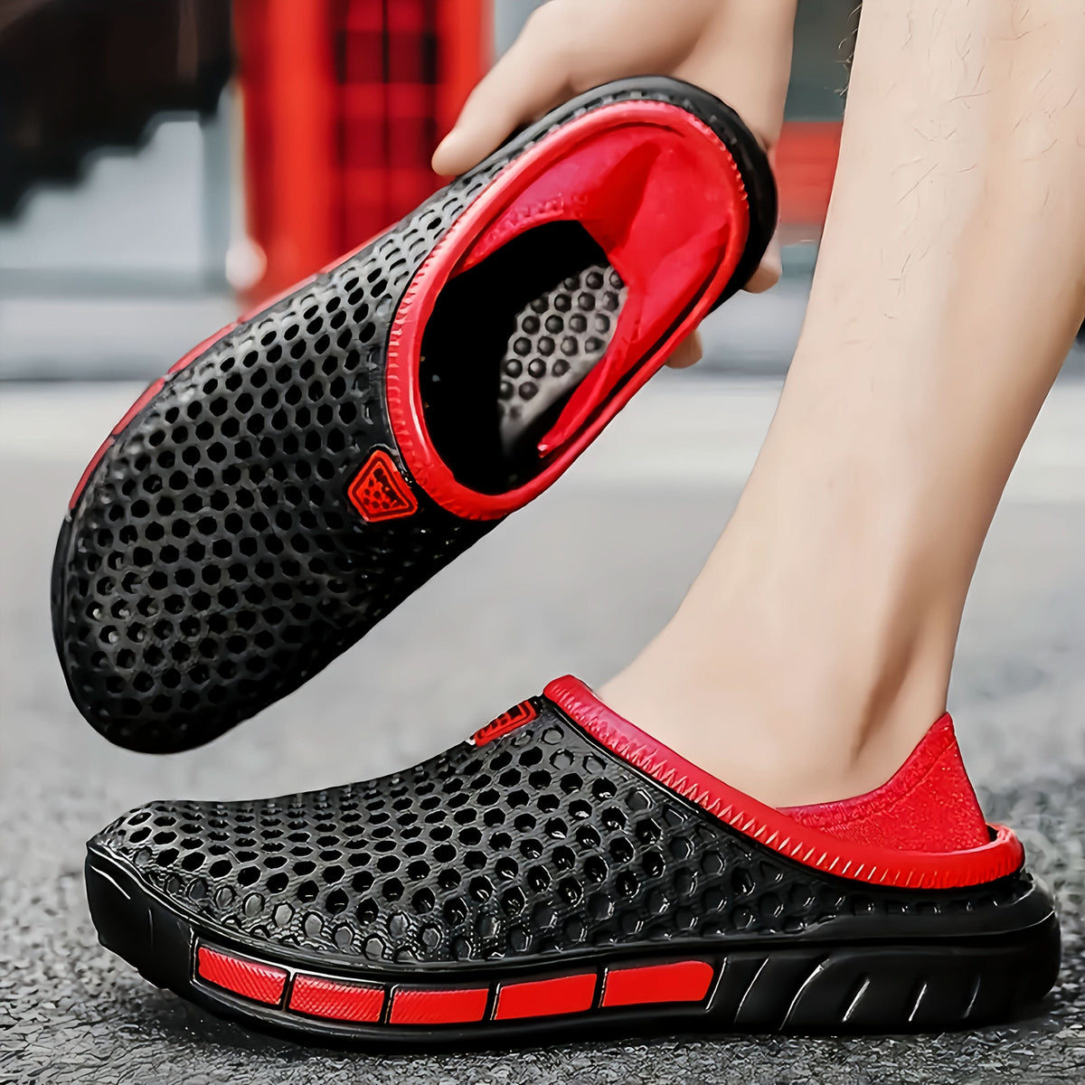 Outdoor-Sandalen für Herren, wasserdicht, zum Wandern, für den Strand und Trekking, atmungsaktiv, sportliche Sommer-Sandalen, bequem und rutschfest | Sansoti
