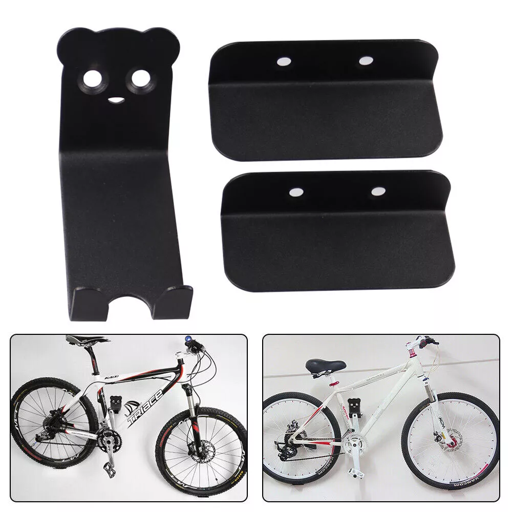 Metalowy uchwyt rowerowy do montażu na ścianie, oszczędzający miejsce, poziomy system zawieszania, czarny, do roweru szosowego MTB i roweru górskiego | Sansoti