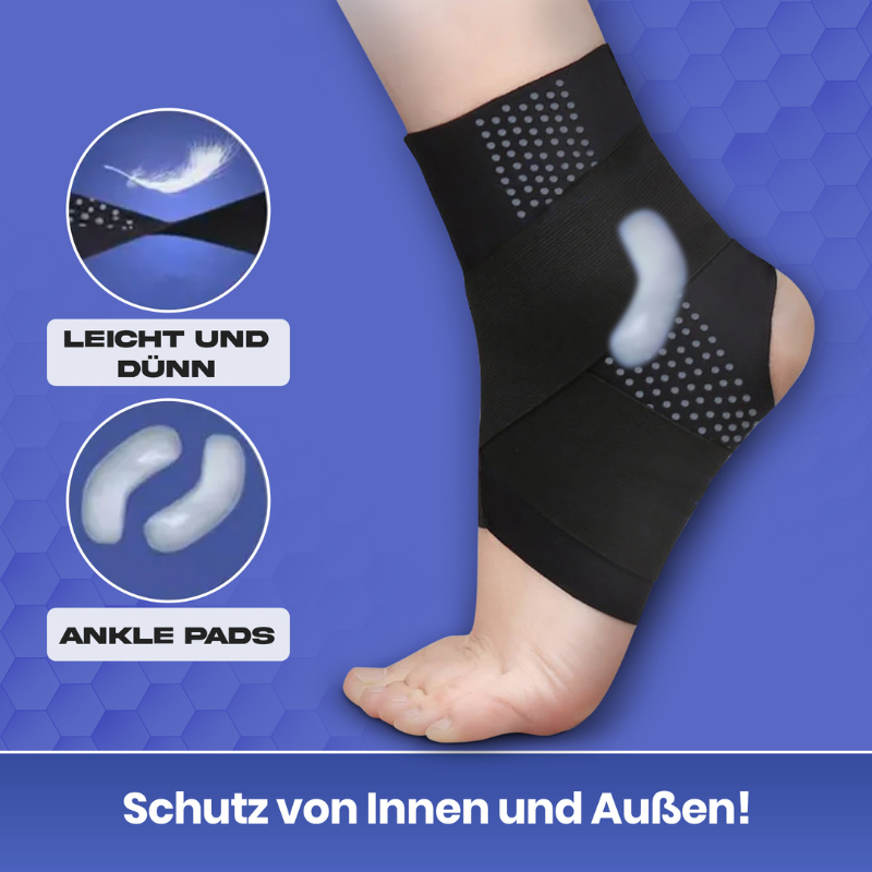 Enkelbrace met Beschermende Bandage voor Voetballers en Sporters | Optimale Steun bij Intensief Bewegen | Sansoti