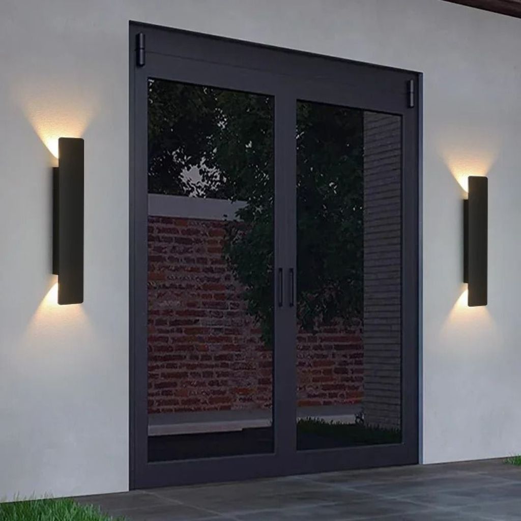 Zwarte Buitenlamp LED Wandverlichting Weerbestendig Aluminium 6W 18W 24W IP65 Tuin Terras Balkon Veranda | Sansoti