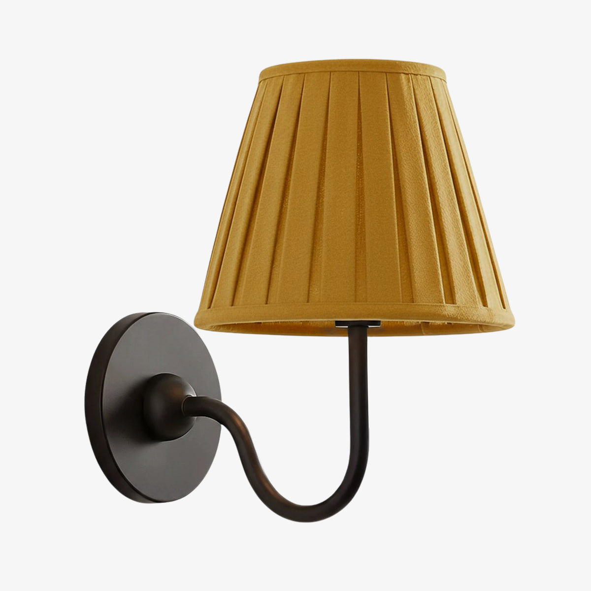 Wandlamp met Geplisseerde Stoffen Kap – Klassieke Verlichting voor Slaapkamer en Woonkamer | Sansoti
