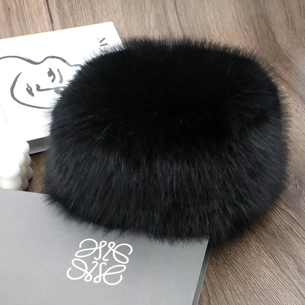 Winter Hat Faux Fur Women Men Unisex Warm Fleece Lining Ear Flaps Windproof Snow Outdoor Winter | Sansoti