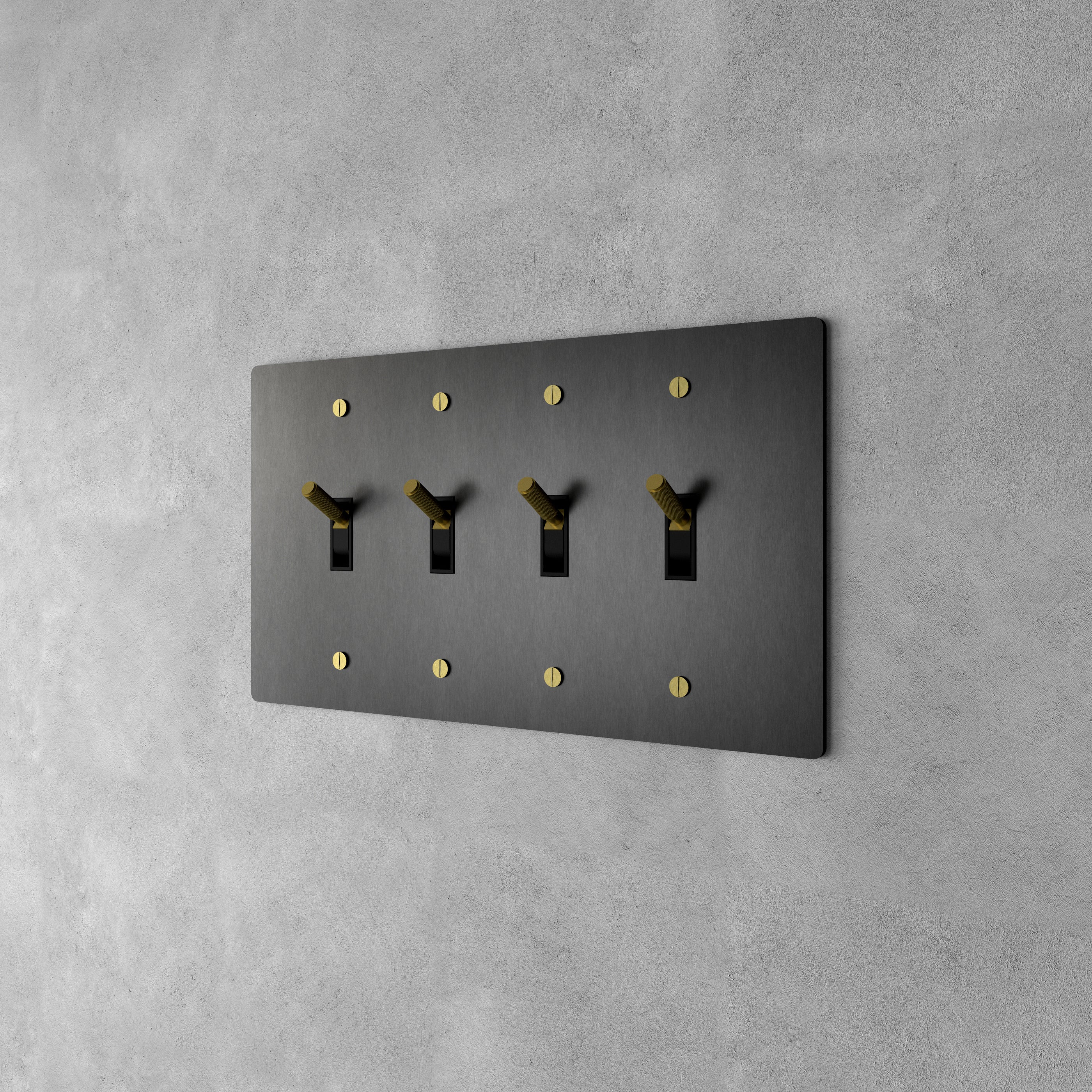 Luxuriöser Messing-Kippschalter mit minimalistischem Design und hochwertiger Oberfläche | Restfield