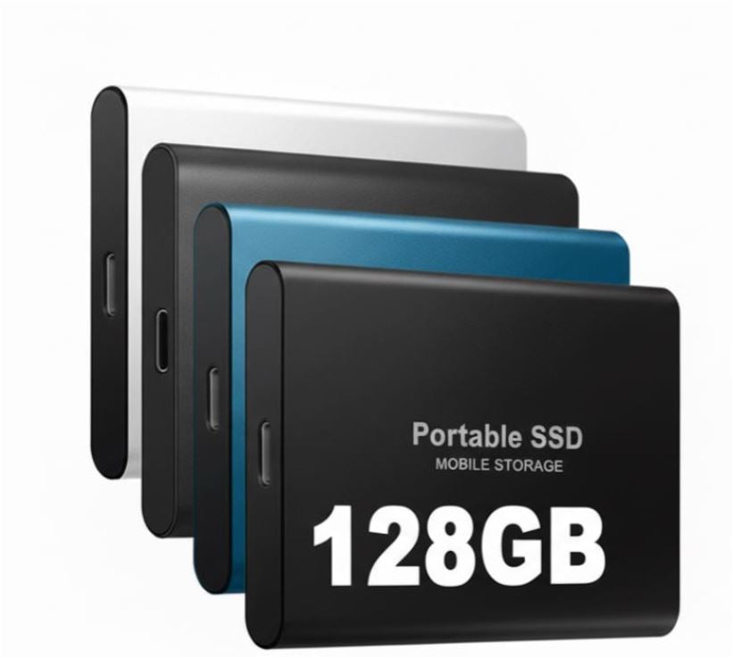 Externe SSD 128GB – Draagbare USB-C Opslag tot 1050 MB/s | Sansoti