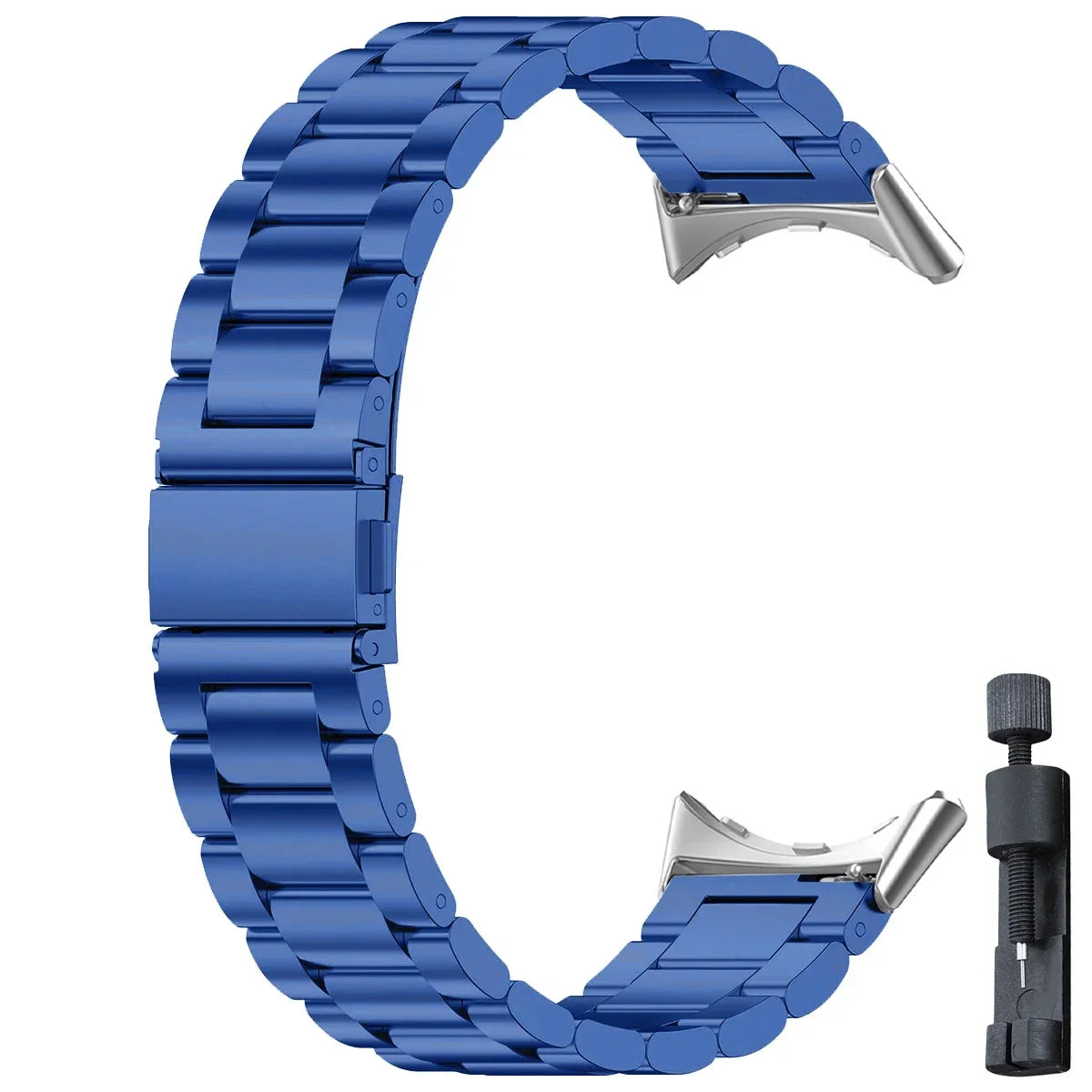 Smartwatch-Armband aus Edelstahl mit verstellbaren Gliedern für 41-mm- und 45-mm-Uhren, eleganter Stil | Sansoti