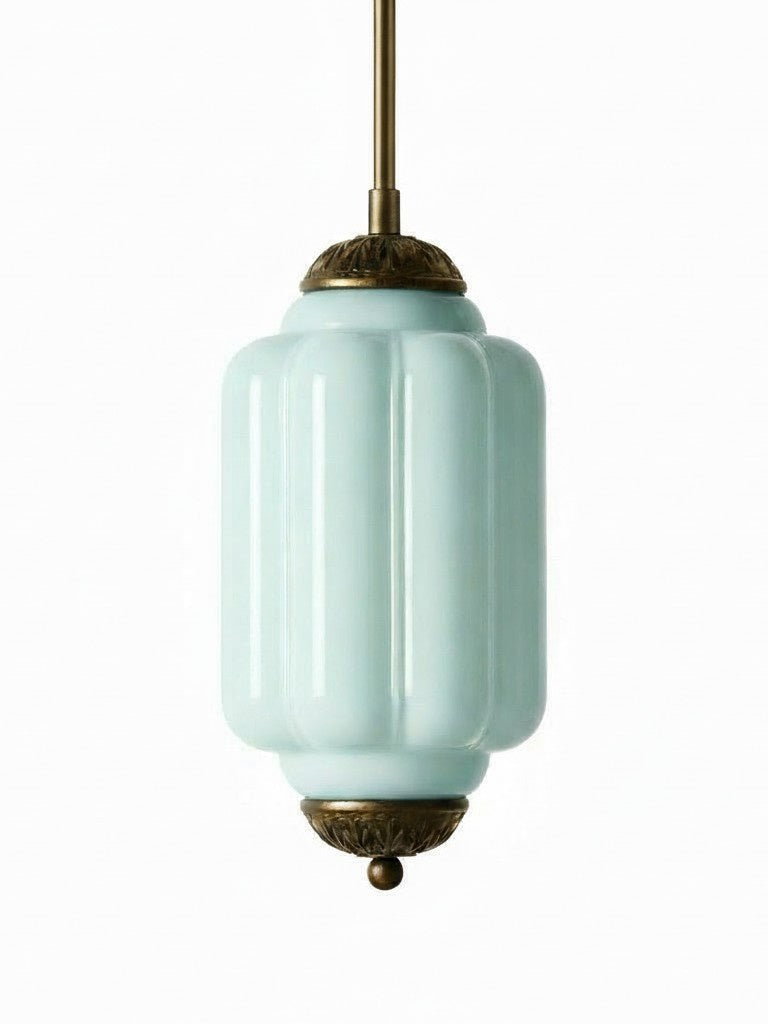 Vintage Glazen Hanglamp met Nostalgische Uitstraling – Verfijnde Verlichting voor Eetkamer en Keuken | Sansoti