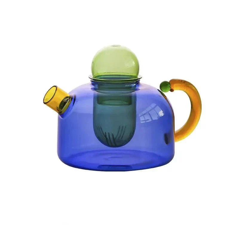 Restfield | Théière en verre borosilicate avec tasses – Service à thé design en verre résistant à la chaleur