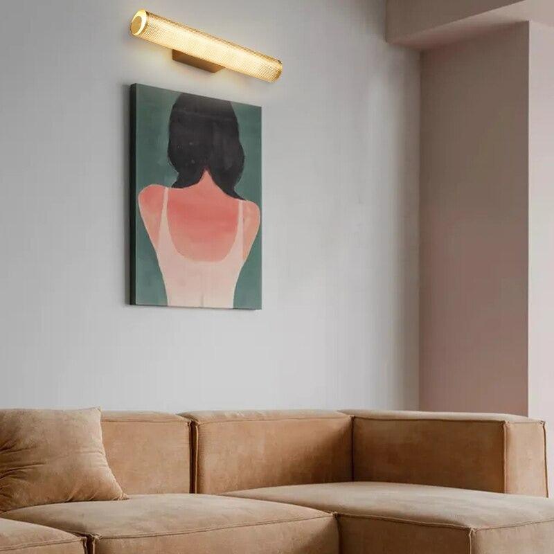 Bara Luxe Wandlamp – Gouden Wandverlichting met Elegante Afwerking voor Badkamer & Slaapkamer | Sansoti