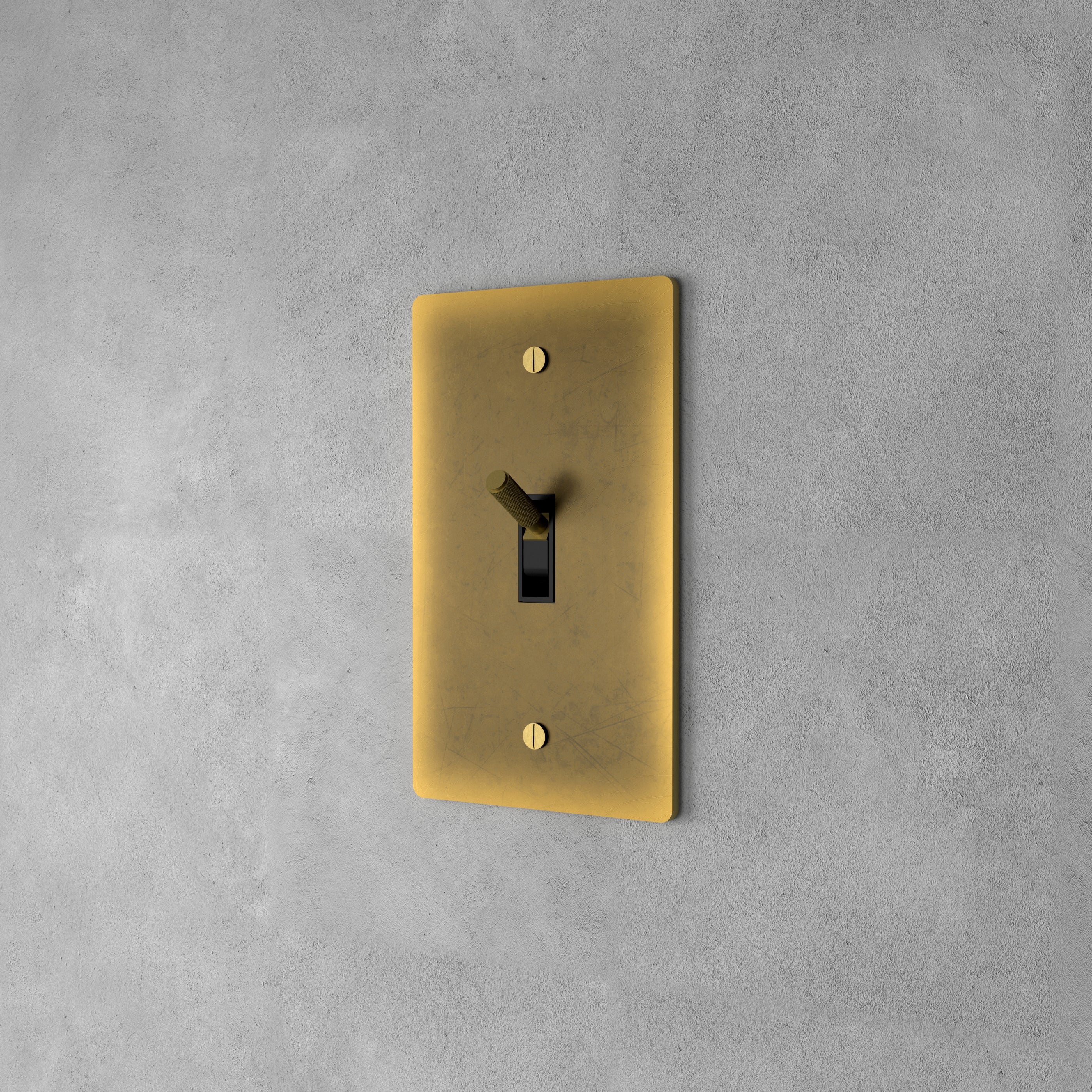 Luxuriöser Messing-Kippschalter mit minimalistischem Design und hochwertiger Oberfläche | Restfield