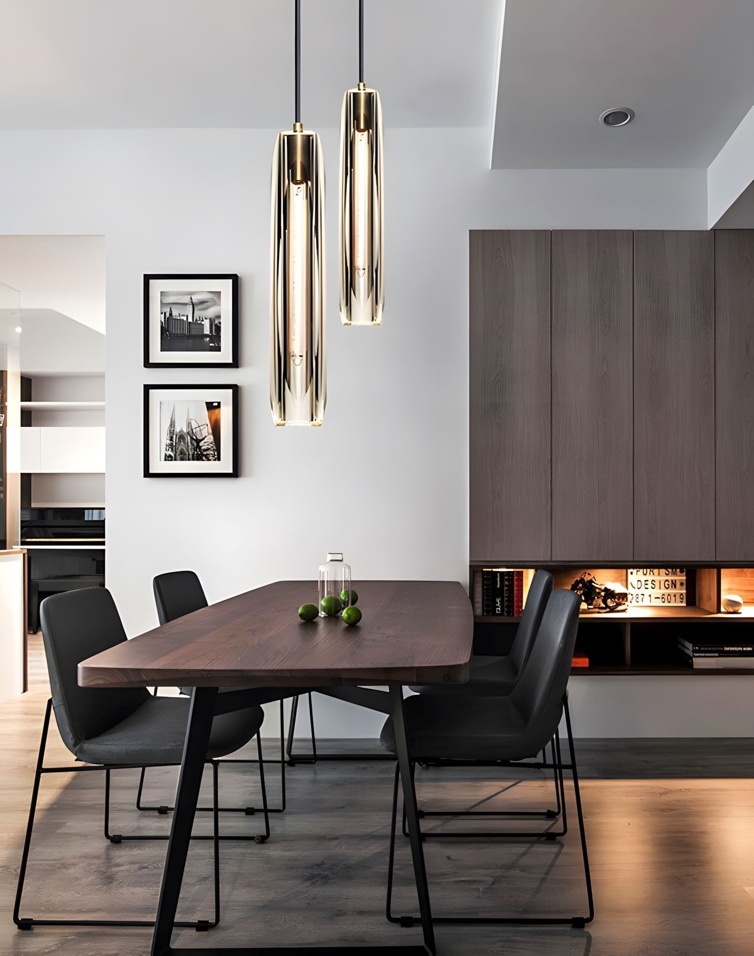 Post Moderne Messing Hanglamp Met K9 Kristal En Verstelbare Kabel | Sansoti
