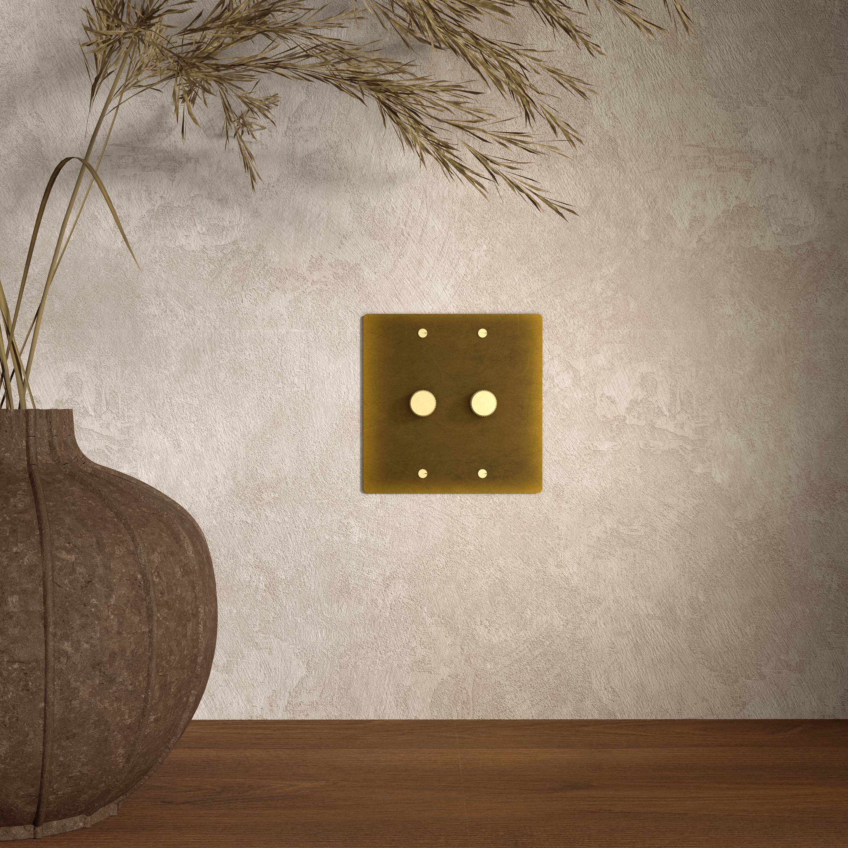 Luxe Messing Dimmer Schakelaar Met Draaiknop En Tijdloos Design | Sansoti