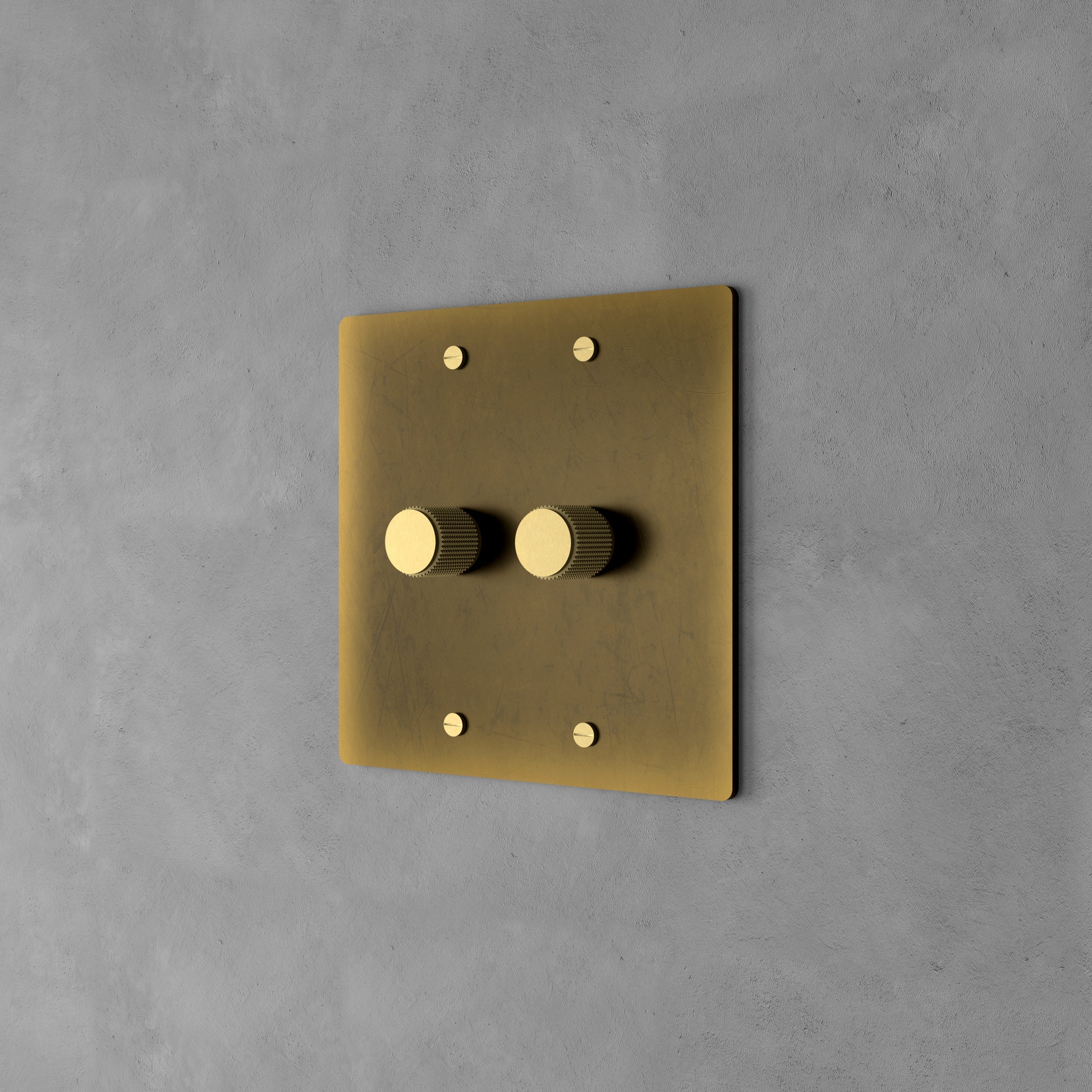 Luxe Messing Dimmer Schakelaar Met Draaiknop En Tijdloos Design | Sansoti
