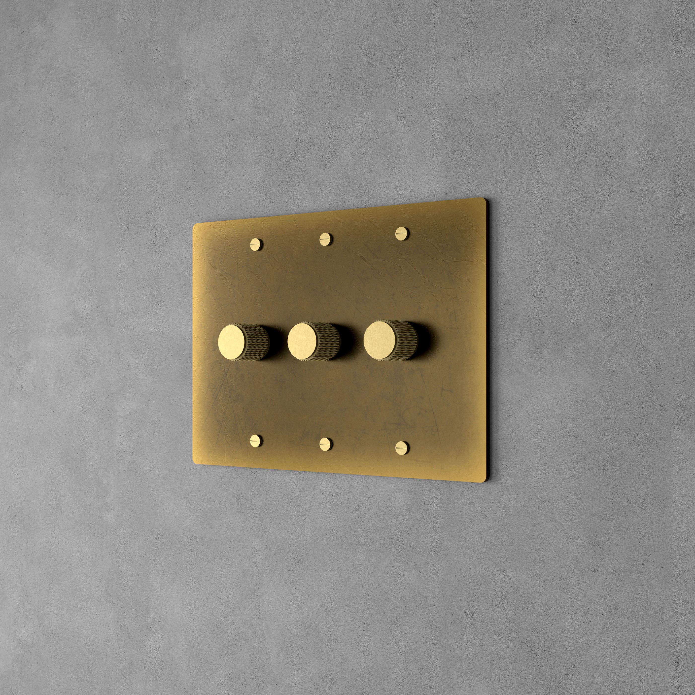 Luxe Messing Dimmer Schakelaar Met Draaiknop En Tijdloos Design | Sansoti