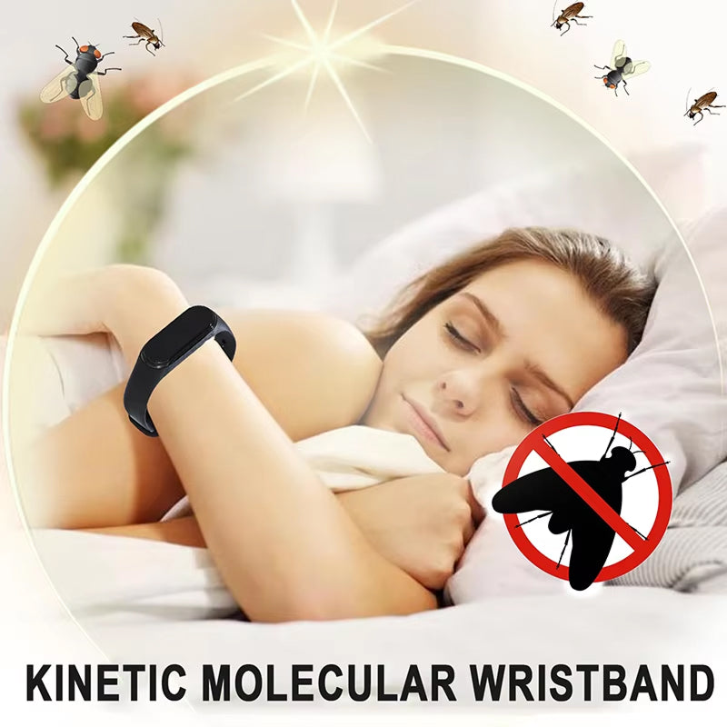 Tragbarer Ultraschall-Mückenvertreiber als Armband, chemiefreier Insektenschutz für Outdoor-Aktivitäten, Camping und Wanderungen | Sansoti