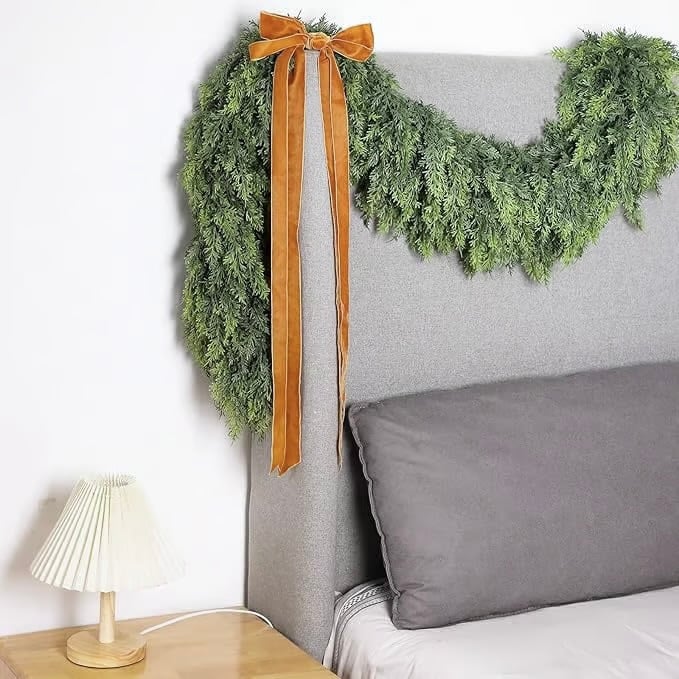 Luxe kunstmatige cypressen-slinger van 1,8 meter voor binnen en buiten decoratie | Sansoti