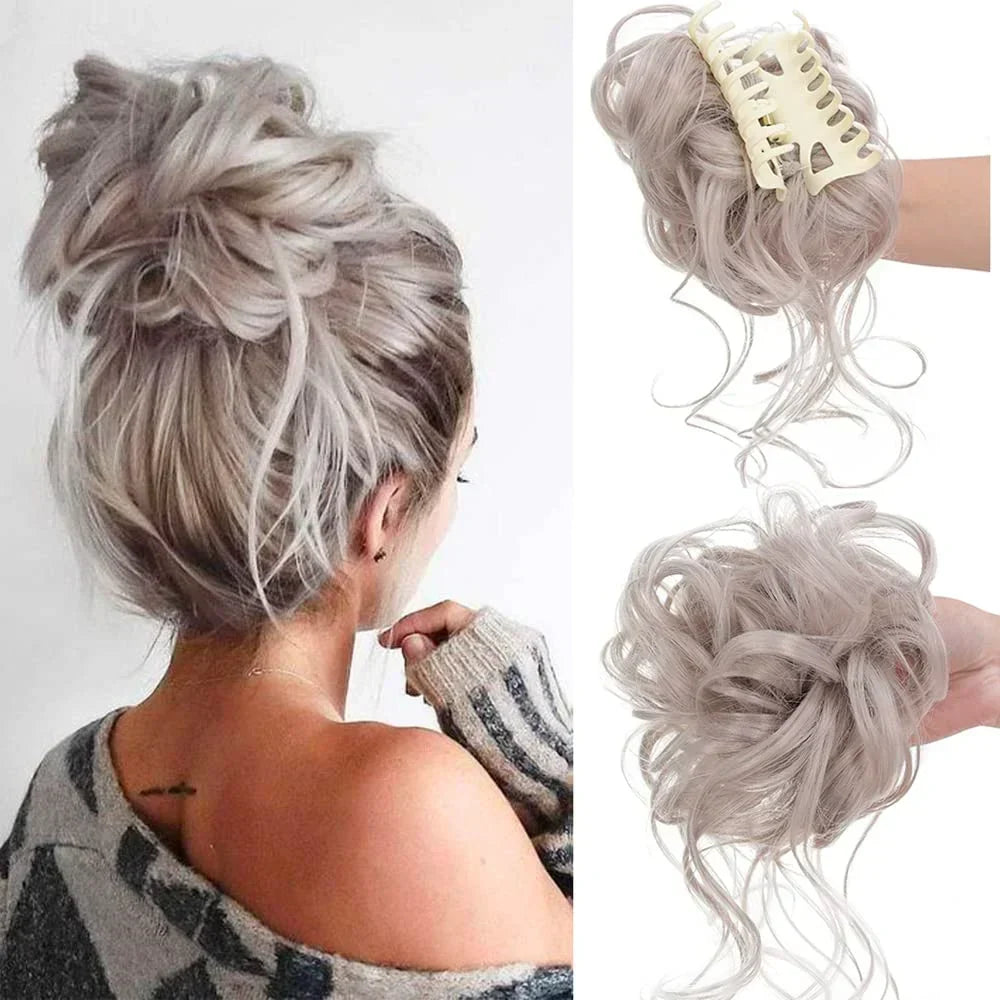 Clip-In Hair Bun met Krullen – Vollere Knot in Seconden zonder Styling | Sansoti