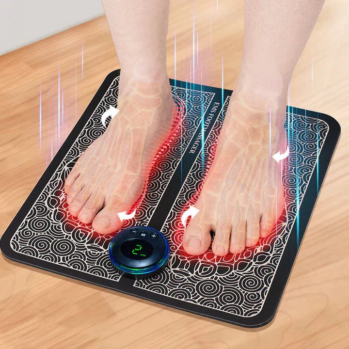 EMS Voetmassagemat Elektrisch met Afstandsbediening voor Thuis Massage Spierstimulatie Pijnverlichting Ontspanning | Sansoti